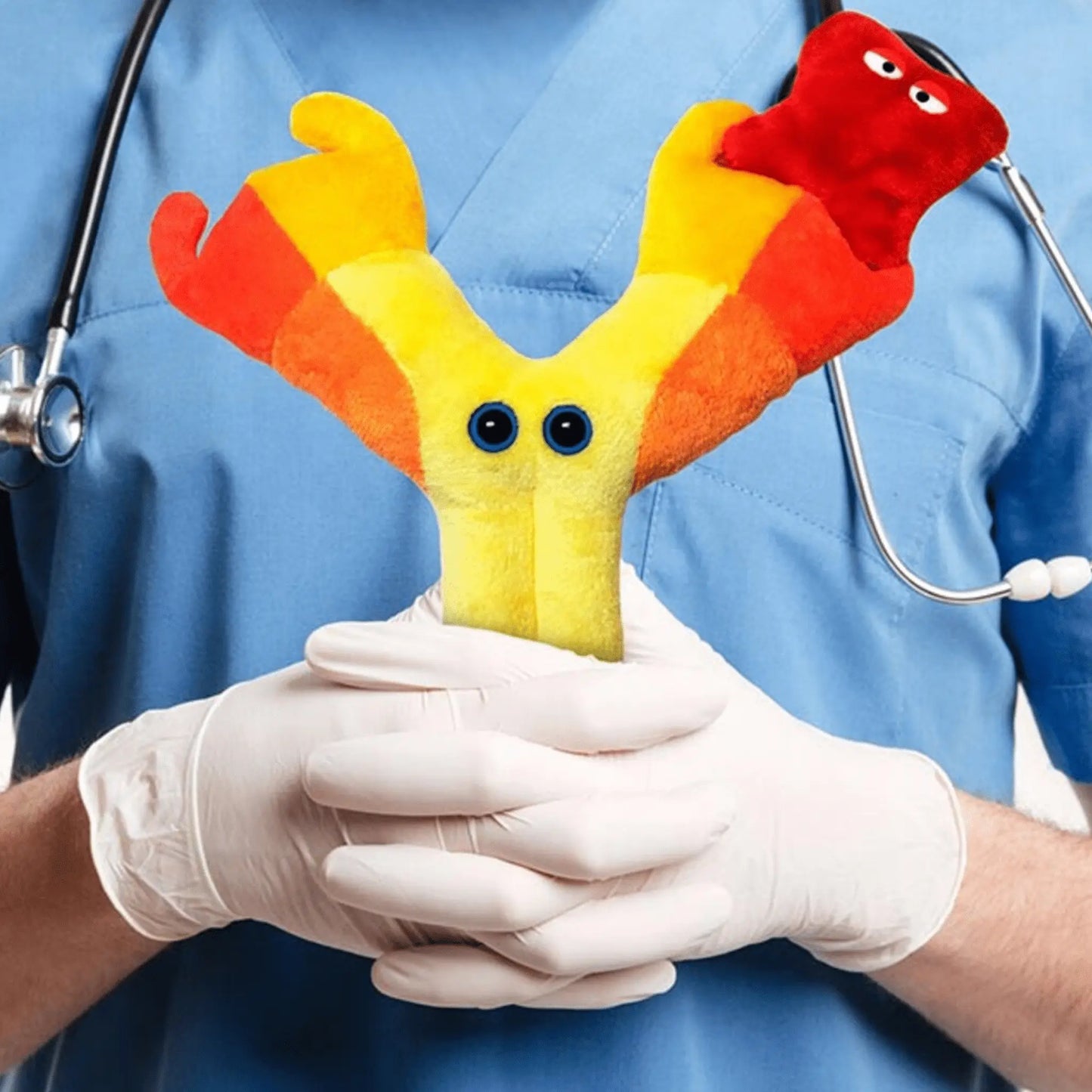 Antibody Plush Toy - The Immune System Superhero - Ziya Blue