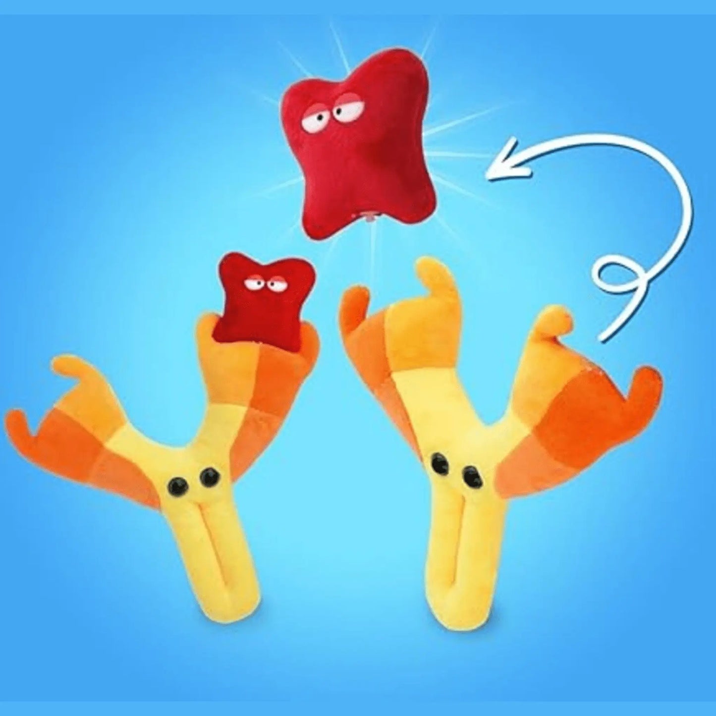 Antibody Plush Toy - The Immune System Superhero - Ziya Blue