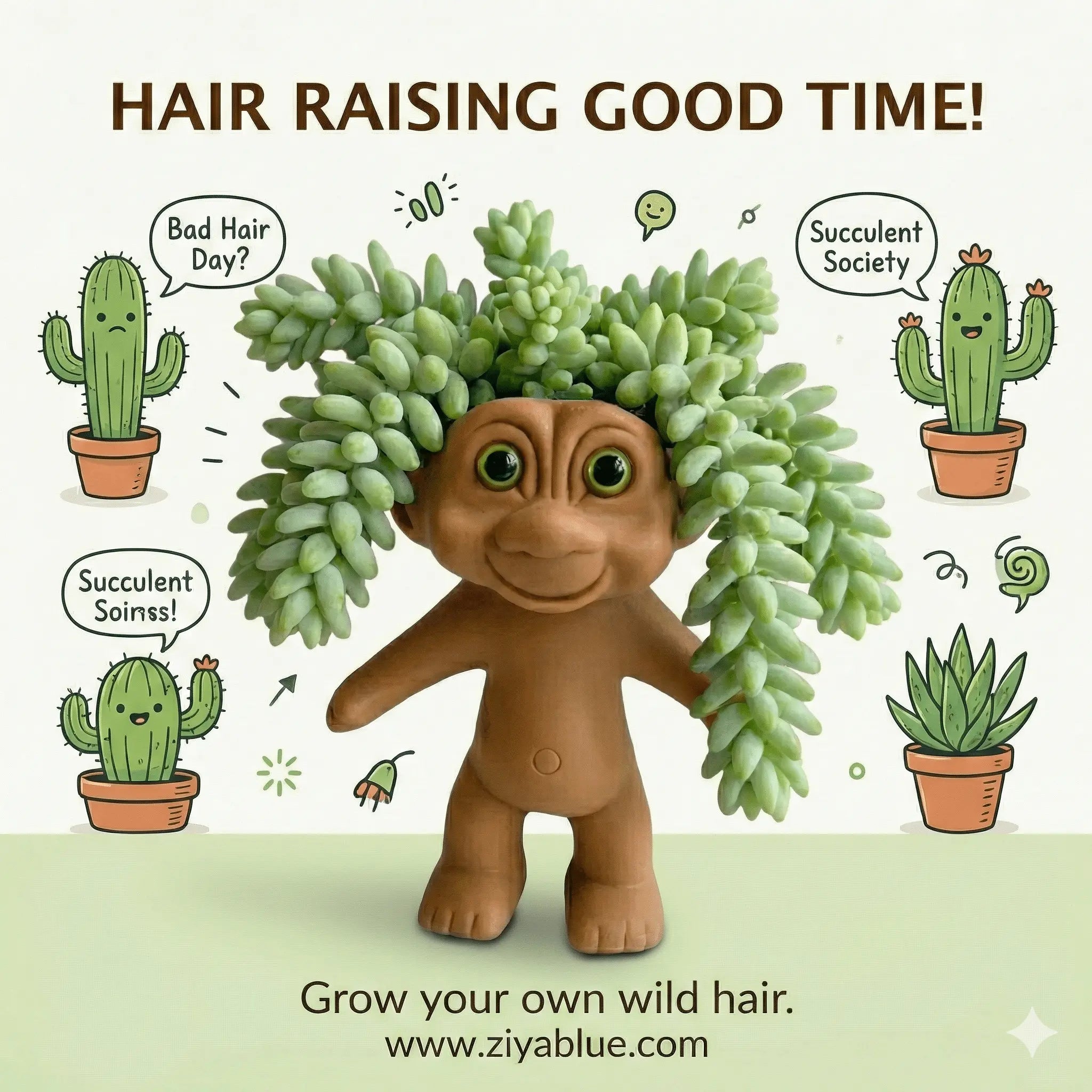 Troll Doll Planter | 6