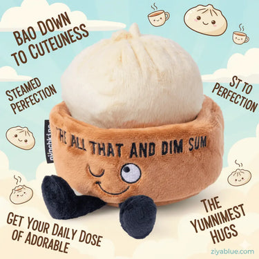 Dim Sum Plush - You’re All That & Dim Sum - Ziya Blue