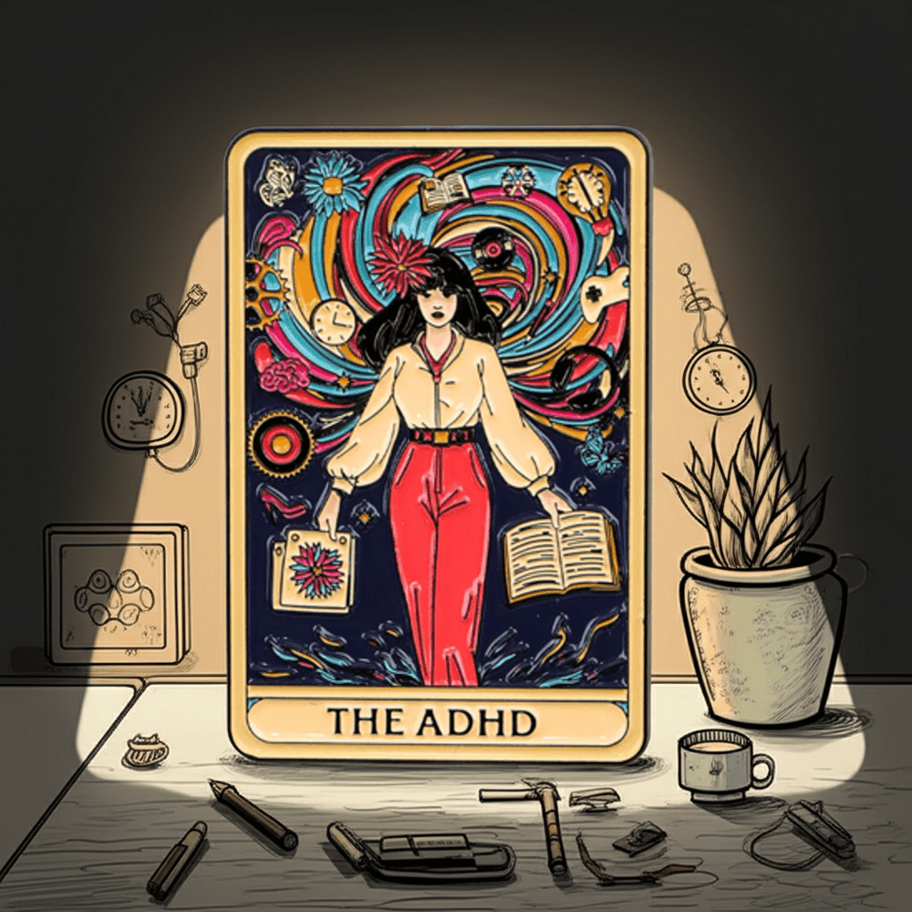 ADHD Pin - Ziya Blue