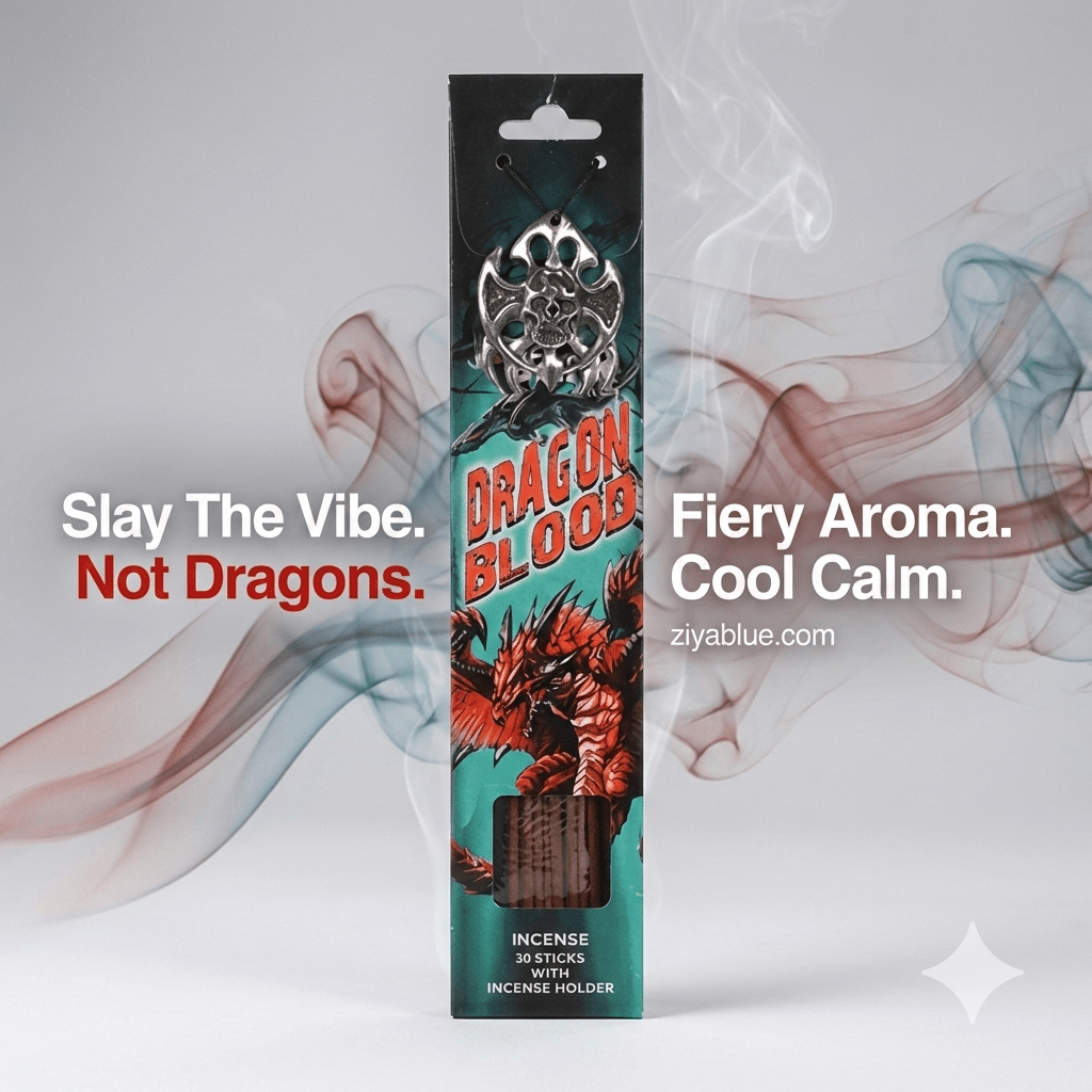 After Dark Gothic Incense Stick Dragon Blood - Ziya Blue