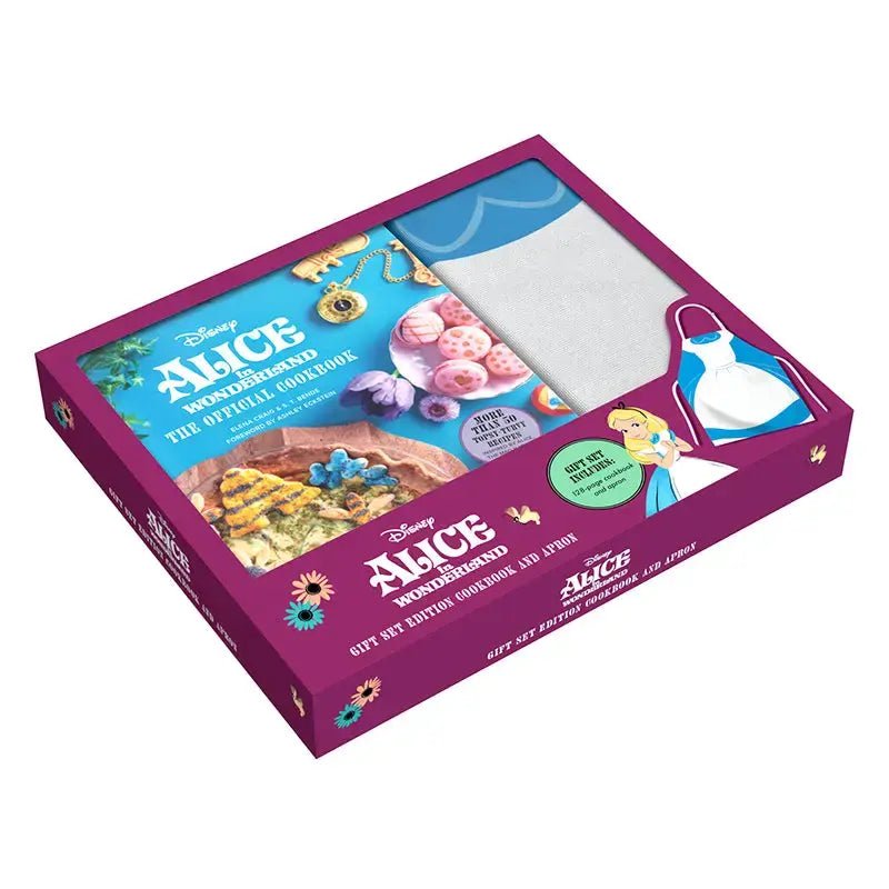 Alice in Wonderland: Gift Set Cookbook and Apron - Ziya Blue