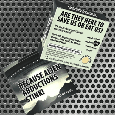 Alien Invasion Ufo Abduction Soap - Ziya Blue