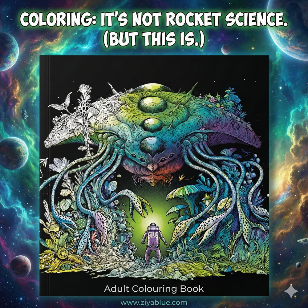 Alien Worlds: Color Cosmic Kingdoms - Ziya Blue