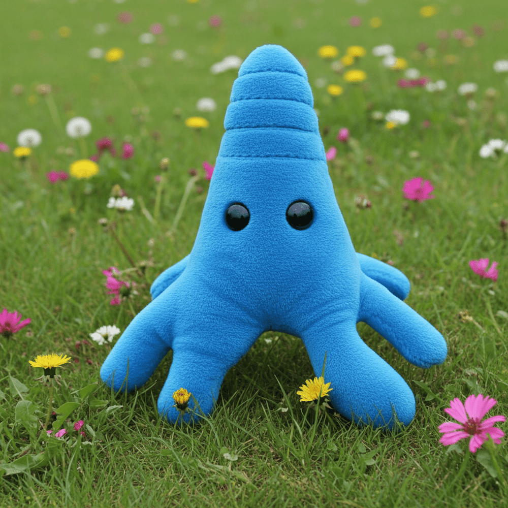 Amoeba Plush - Cuddle with Curiosity - Ziya Blue