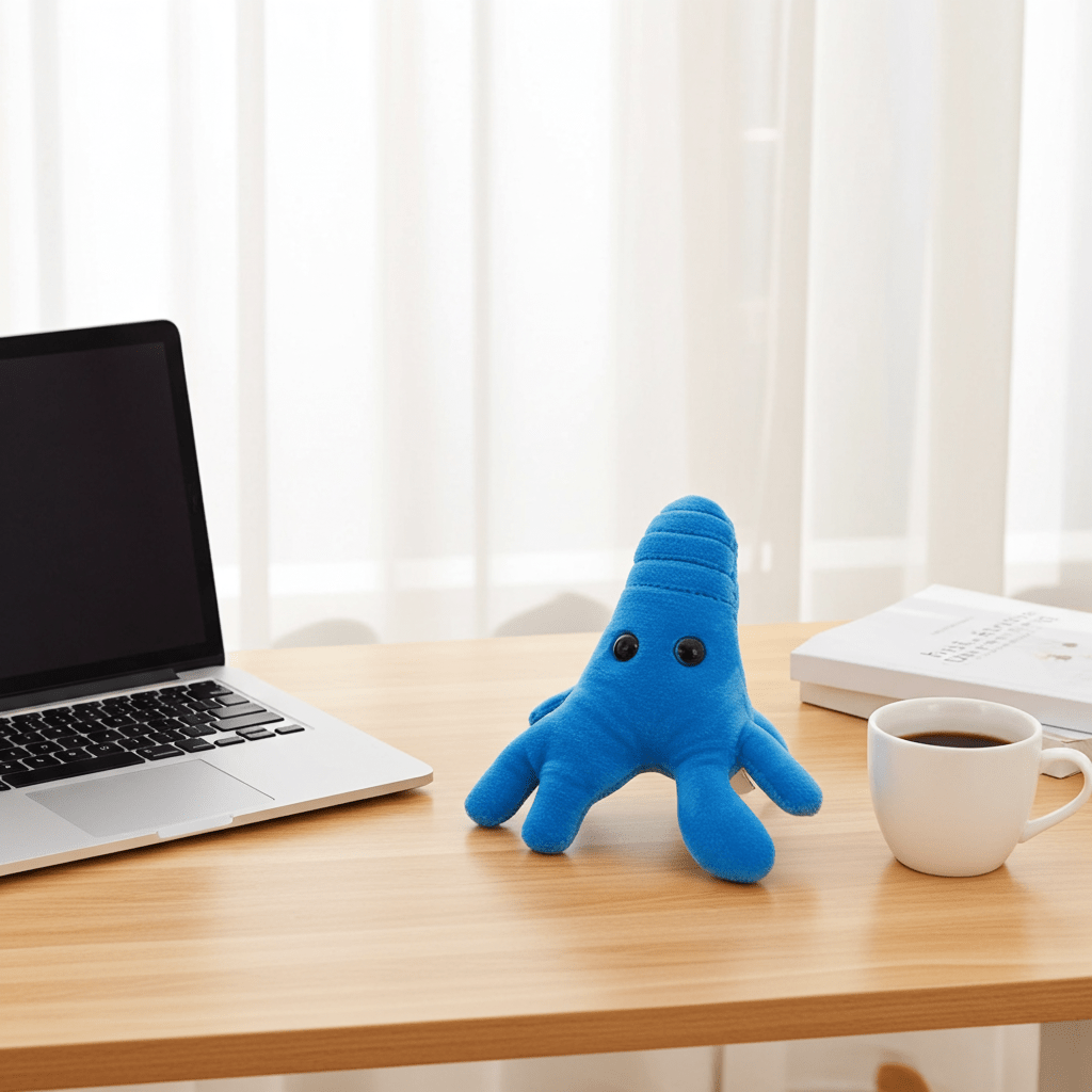 Amoeba Plush - Cuddle with Curiosity - Ziya Blue