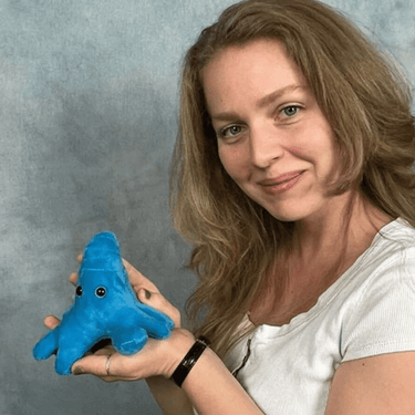 Amoeba Plush - Cuddle with Curiosity - Ziya Blue