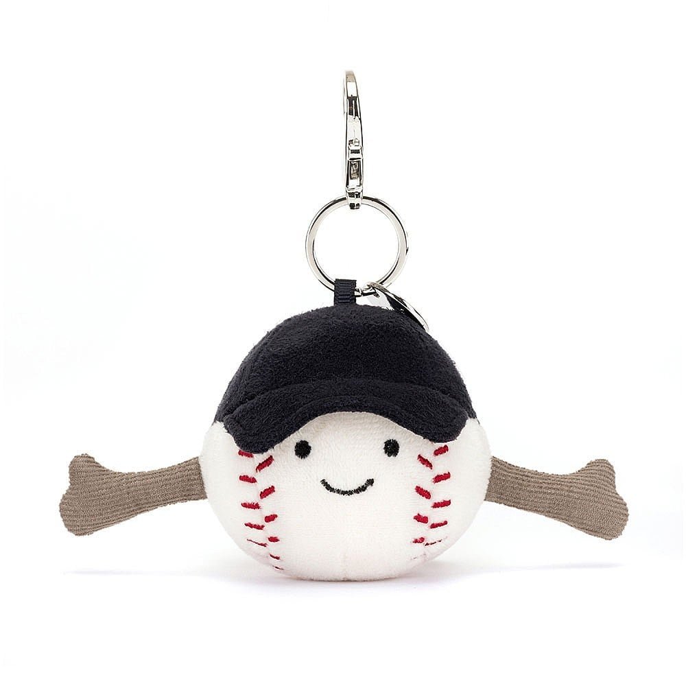Amuseable Sports Baseball Bag Charm - Ziya Blue