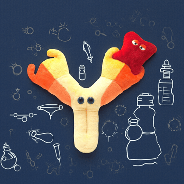 Antibody (Immunoglobulin) Plush - Ziya Blue