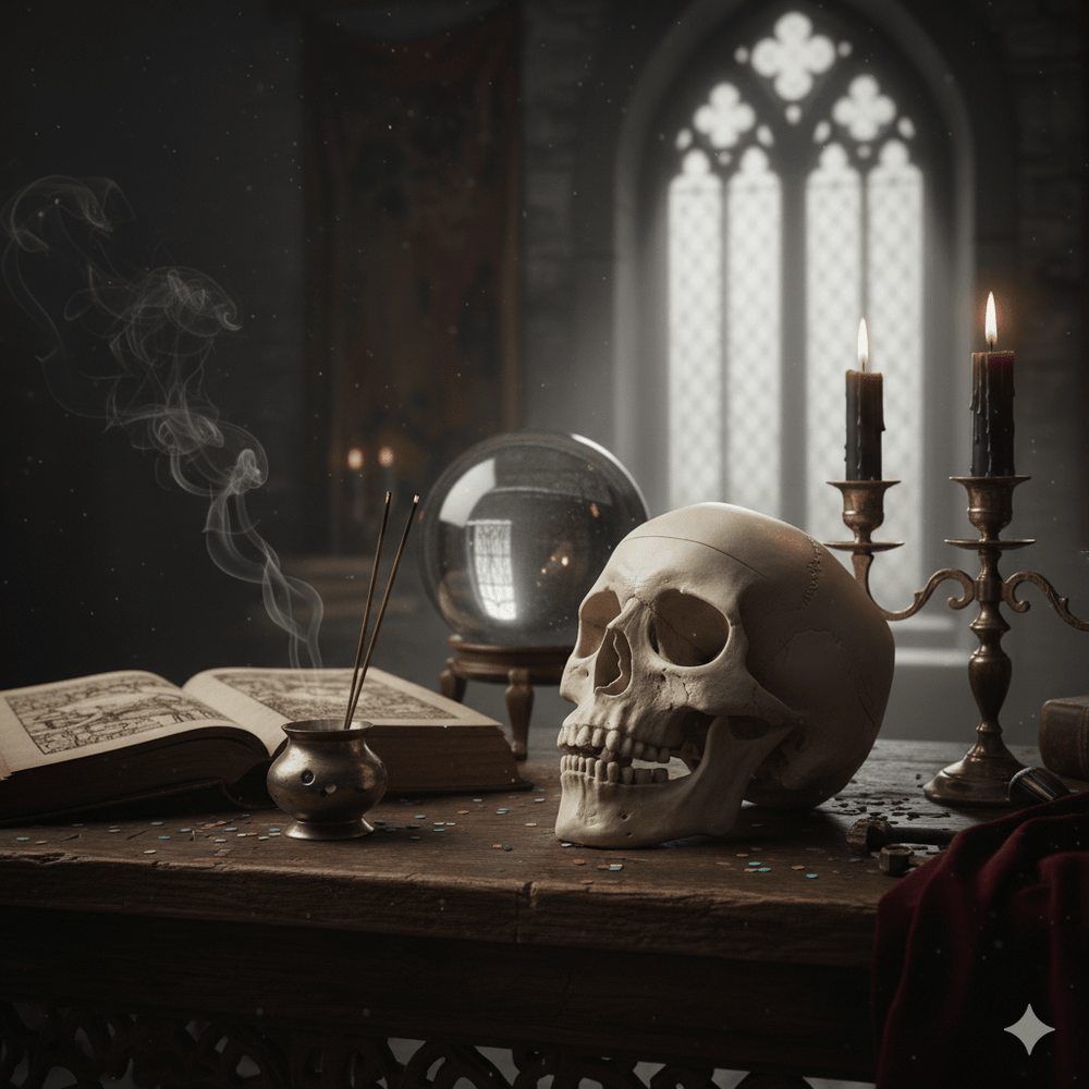 Articulated Mini Human Skull Model - Anatomical Decor 💀 - Ziya Blue