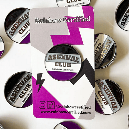 Asexual Pride Club Pin - Ziya Blue