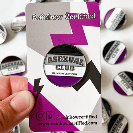 Asexual Pride Club Pin - Ziya Blue
