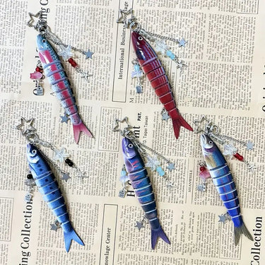 Assorted Fish Lure Keychain - Ziya Blue
