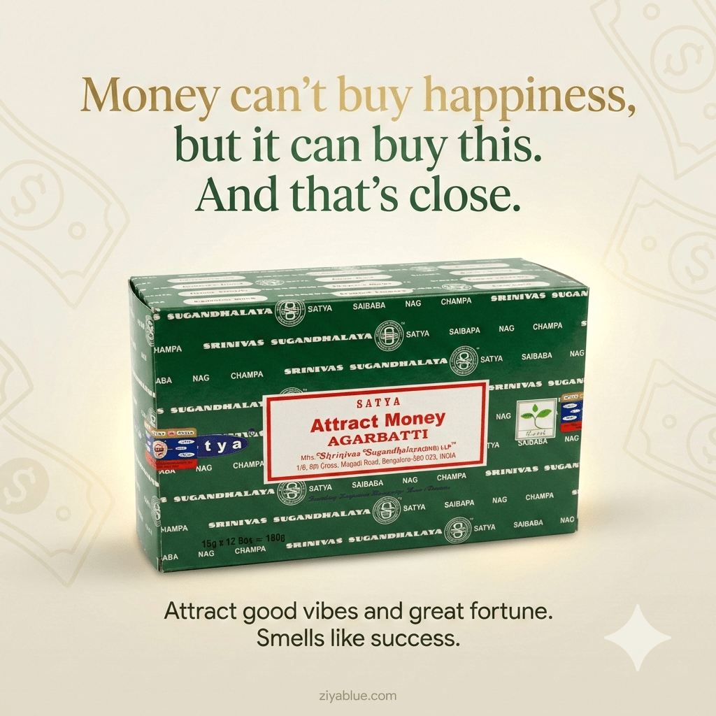 Attract Money Incense Sticks (15 g) 💵✨ - Ziya Blue