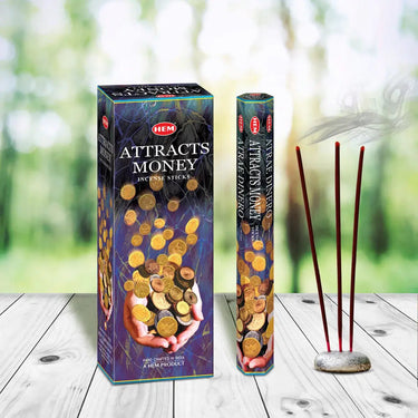 Attracts Money Square Incense Sticks (10 g) 💰✨ - Ziya Blue