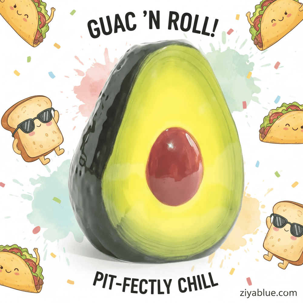 Avocado Stem Vase | Quirky Home Decor - Ziya Blue