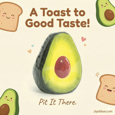 Avocado Stem Vase | Quirky Home Decor - Ziya Blue