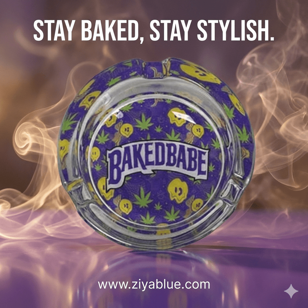 “Baked Babe Ashtray – Where Style Meets Sesh” - Ziya Blue