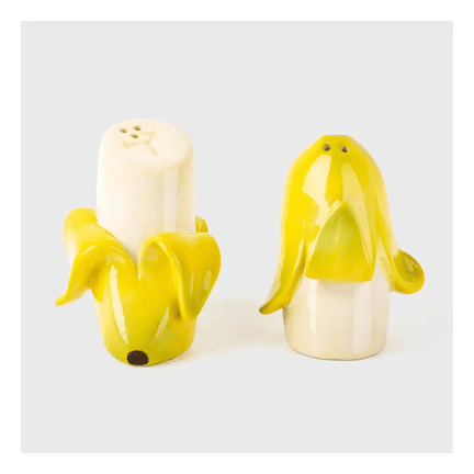 Banana Salt & Pepper Shaker Set - Ziya Blue