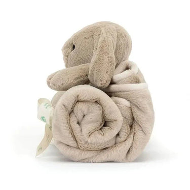 Bashful Beige Bunny Blankie - Ziya Blue