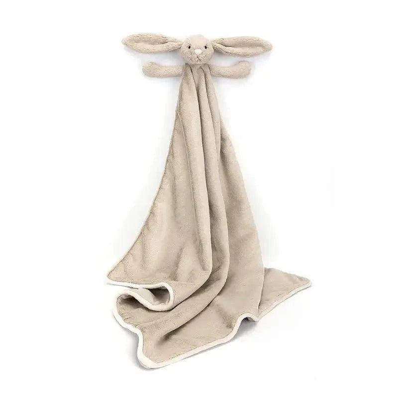 Bashful Beige Bunny Blankie - Ziya Blue