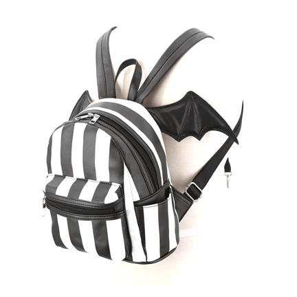 Bat Wing Striped Mini Backpack - Ziya Blue