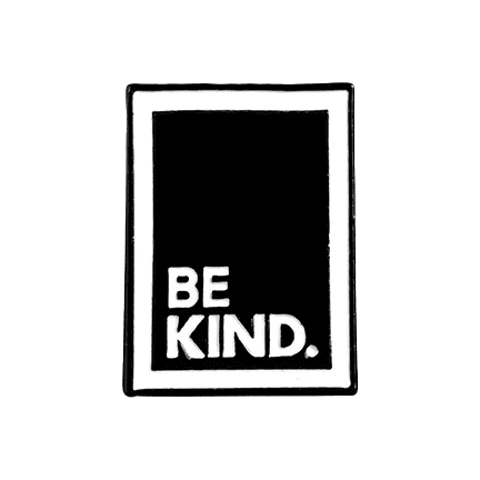 Be Kind Enamel Pin - Ziya Blue