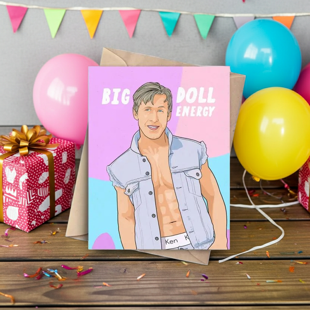 Big Doll Energy Ken Card - Ziya Blue