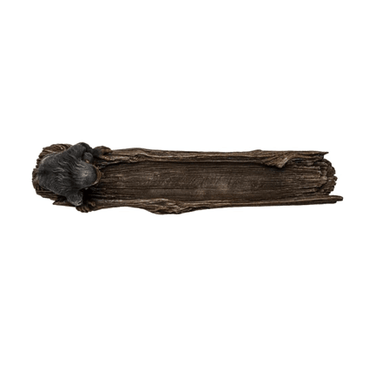 Bigfoot on Log Incense Burner - Ziya Blue