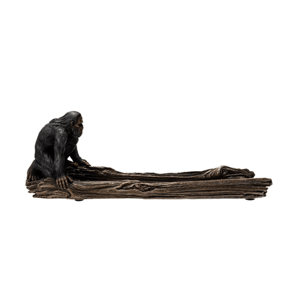 Bigfoot on Log Incense Burner - Ziya Blue