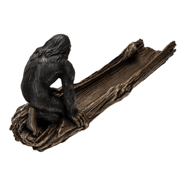 Bigfoot on Log Incense Burner - Ziya Blue