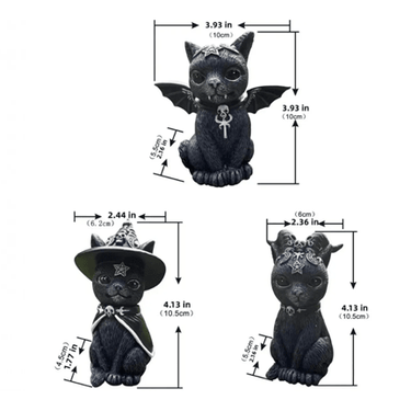 Black Cat Figurine - Ziya Blue