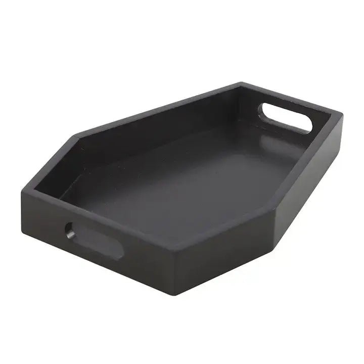 Black Gothic Coffin Shaped Gothic Trinket Tray - Ziya Blue