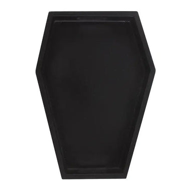 Black Gothic Coffin Shaped Gothic Trinket Tray - Ziya Blue