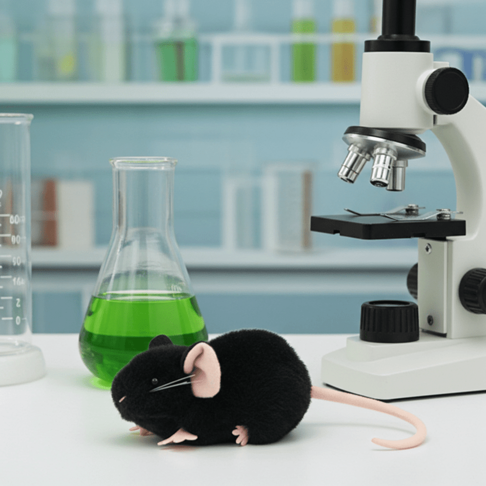 Black Lab Mouse - Ziya Blue