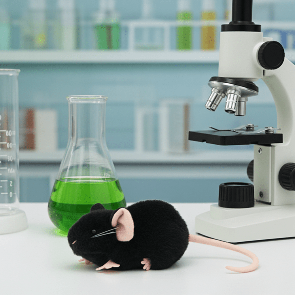 Black Lab Mouse - Ziya Blue