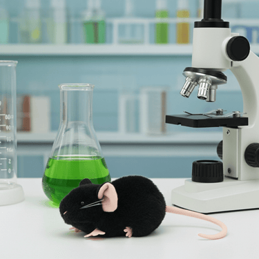 Black Lab Mouse - Ziya Blue