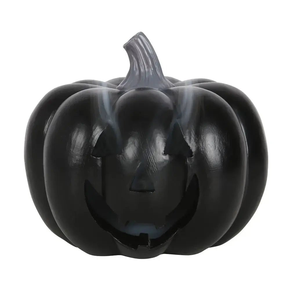 Black Pumpkin Halloween Incense Cone Holder - Ziya Blue