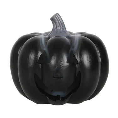 Black Pumpkin Halloween Incense Cone Holder - Ziya Blue