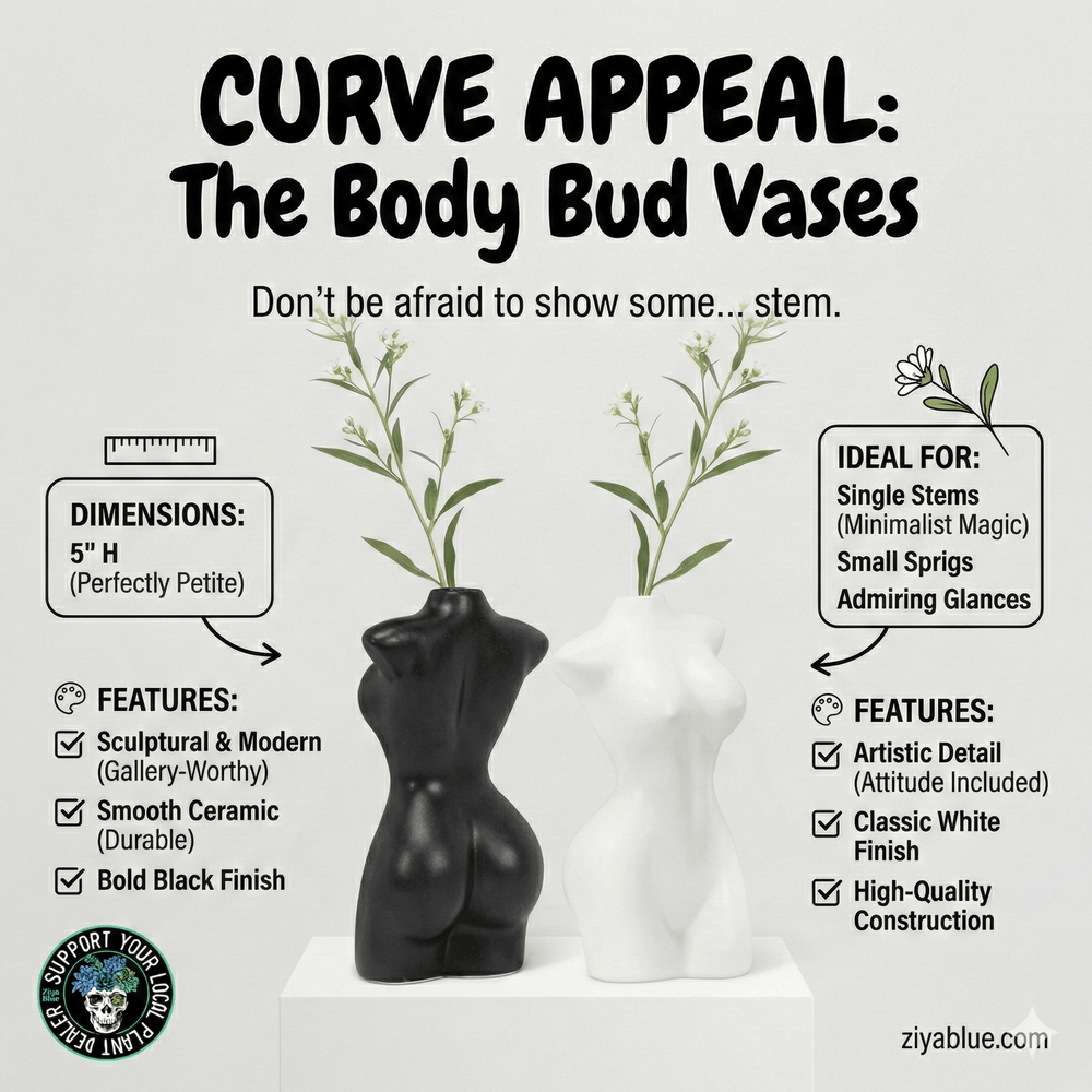 Body Bud Vase - Ziya Blue