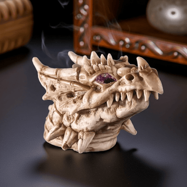 Bone Dragon Head Incense Burner - Ziya Blue
