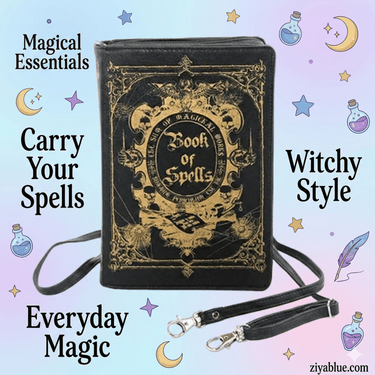 Book of Spells Clutch - Ziya Blue