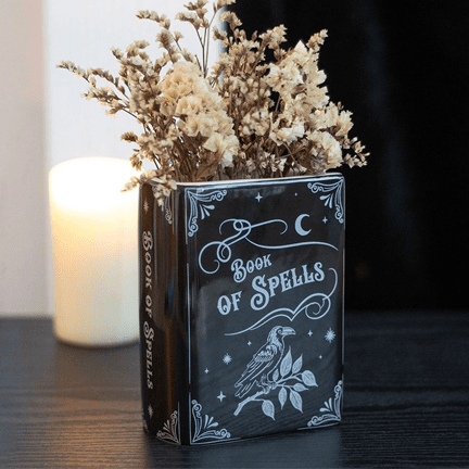 Book of Spells Gothic Flower Vase - Ziya Blue