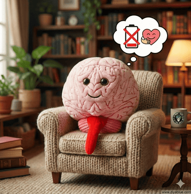 Brain Plush 🧠✨ - Ziya Blue