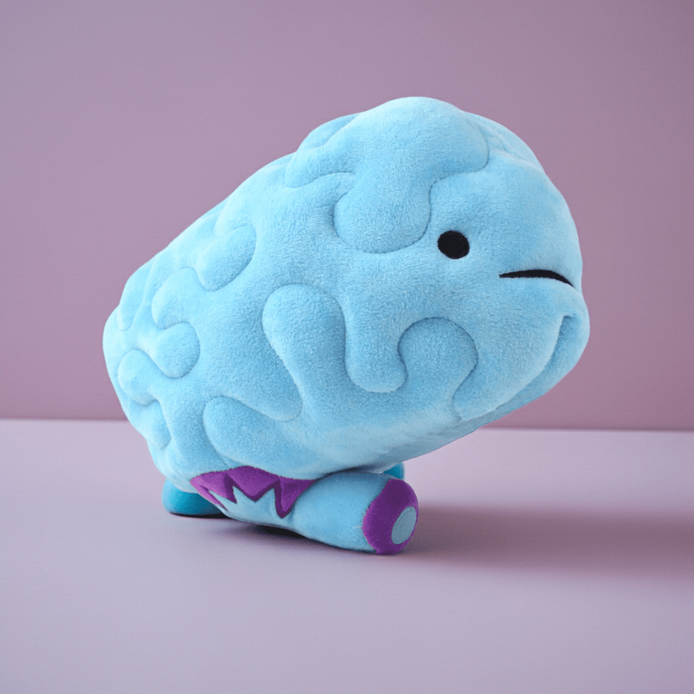 Brain Plush - All You Need Is Lobe - Ziya Blue