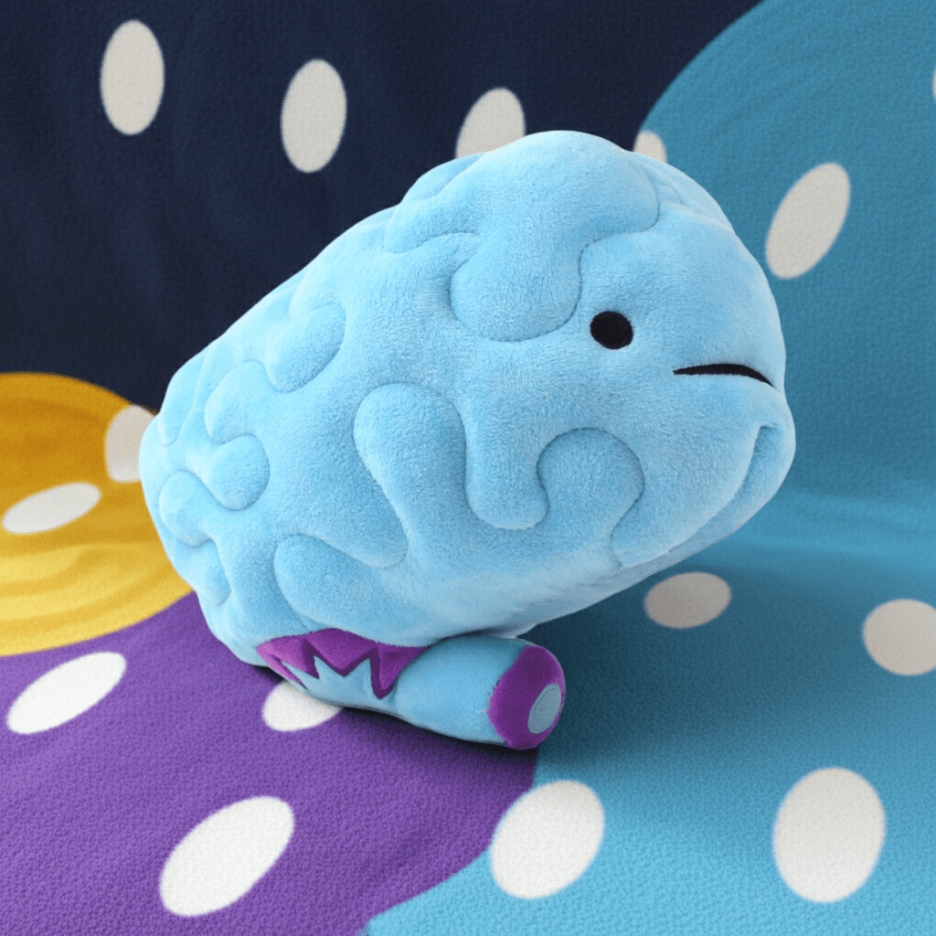Brain Plush - All You Need Is Lobe - Ziya Blue