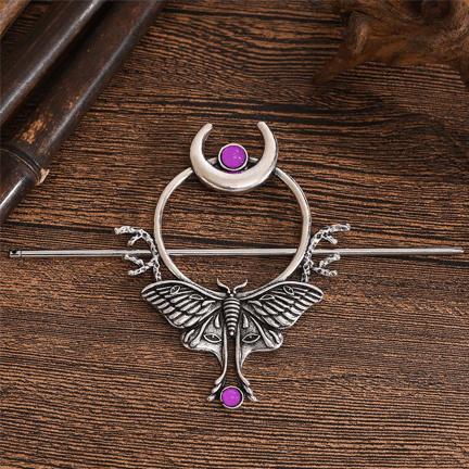 Butterfly 2 Piece Hair Pin - Ziya Blue