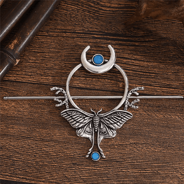 Butterfly 2 Piece Hair Pin - Ziya Blue