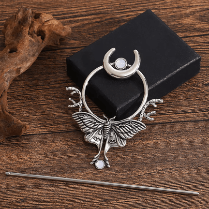 Butterfly 2 Piece Hair Pin - Ziya Blue